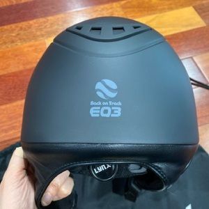 Black Back on Track Lynx Riding Helmet